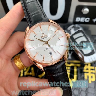 Swiss Replica Rose Gold Seamaster Watch Omega Edizione Venezia For Sale